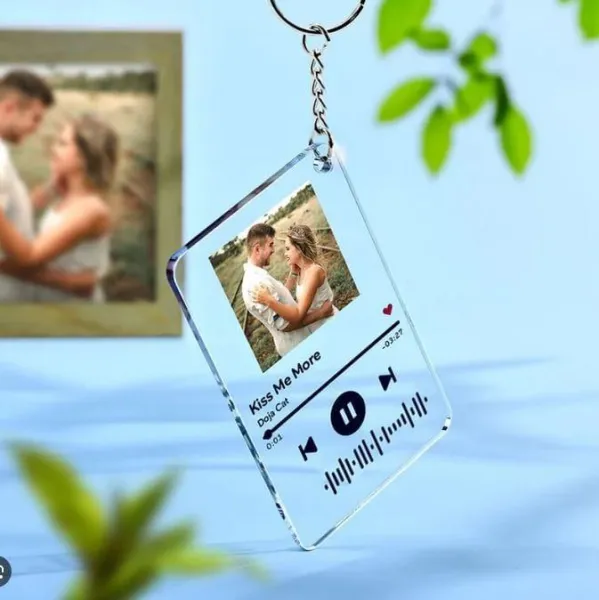 Transparent Spotify Keychain 