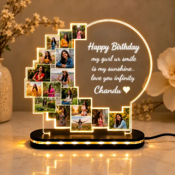 Led photo table top lamp