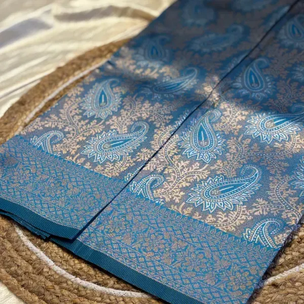 SOFTSILK SAREES BLUE-GREY