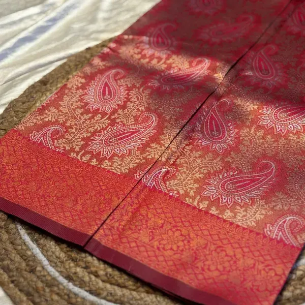 SOFTSILK SAREES TAN-RED 